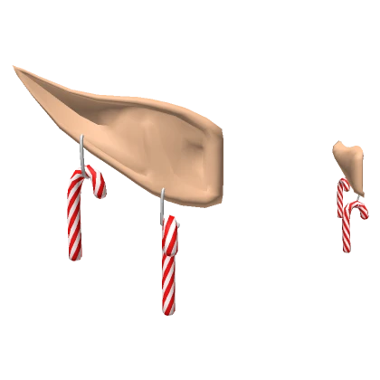 Holiday Candycane Elf Ears