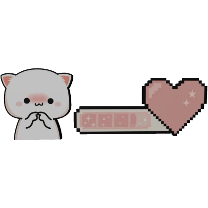 Kawaii Kitty Health Bar 🐱💖