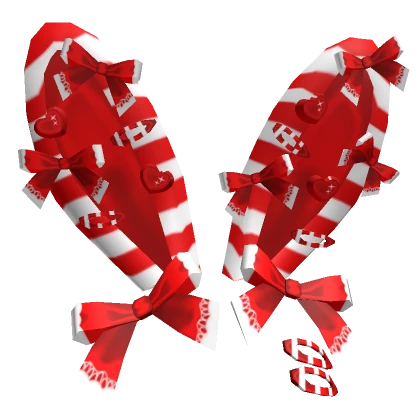 Christmas Decora Bunny Ears Red n White