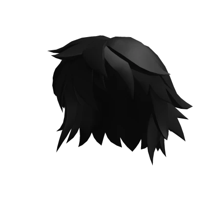 Black Anime Messy Hair