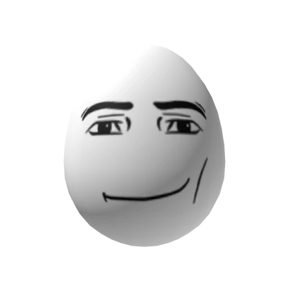 Man Face Egg Head