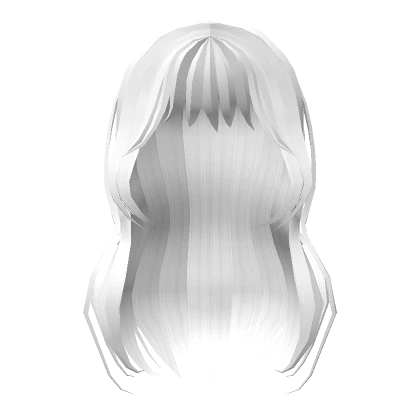 Stylish Bangs White Hair