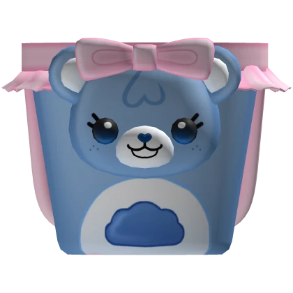 ꒰ cute cloud bear bucket ♡꒱