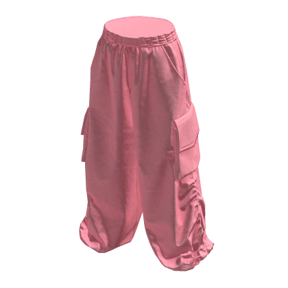 Y2K Streetwear Cargo Pants (Pink)
