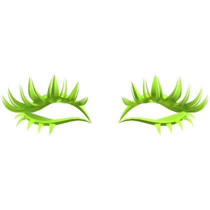 green lashes