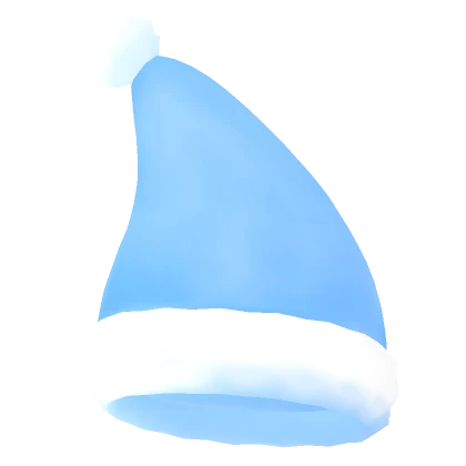 Glowing Blue Christmas Santa Hat