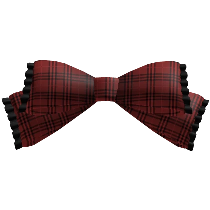 Plaid Punk Red Bow