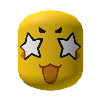 Cute Star Eyes Noob Face [Yellow]