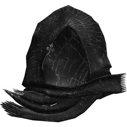 Black Wrapped Scarf Hood