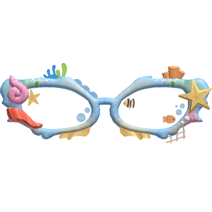 gyaru summer ocean tropical fishy vision glasses