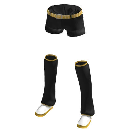 Rin pop star bottom wear black/yellow