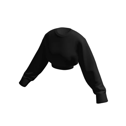 Cropped Black Sweater