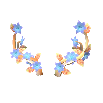 Blue Gold Lotus Antlers