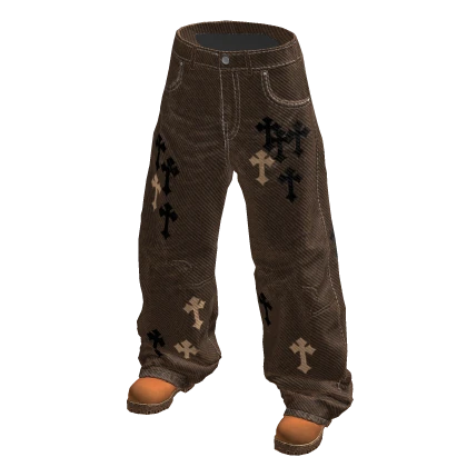 M11! - Baggy Chrome Cross Jeans w/ timb boots