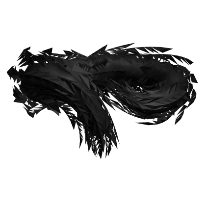 Regal Feathered Shawl in Black