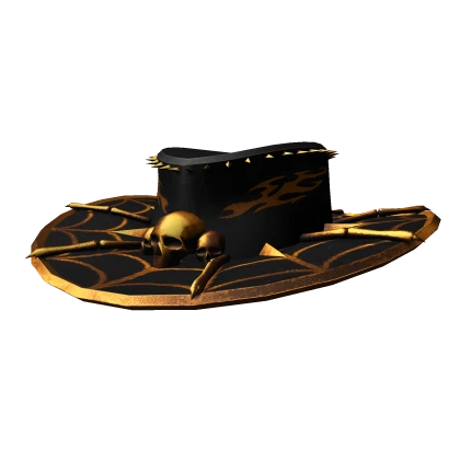 Gold Skullspires Outlaw Hat