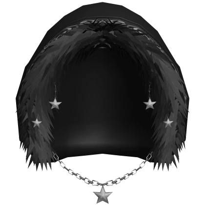 Black Winter Fur Hood