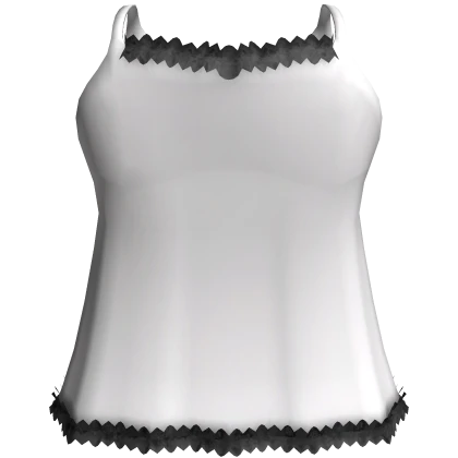 (long) white dress with black lace 3.0 