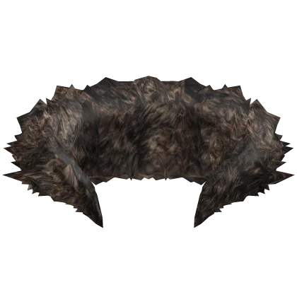 Grunge Brown Neck Fur Collar