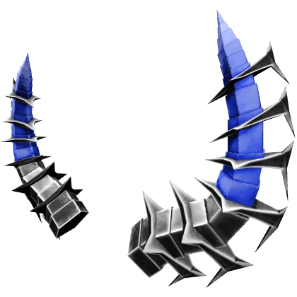 Blue Spiky Horns