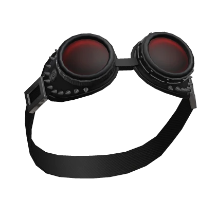 Spiked Punk Red Goggles V3