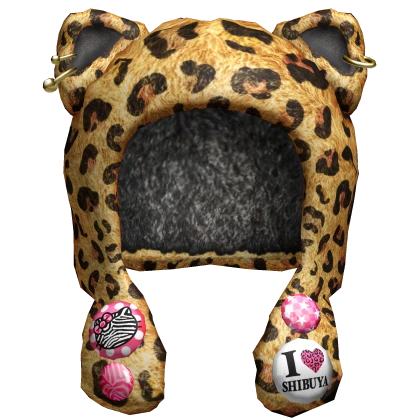 Gyaru Leopard Hood