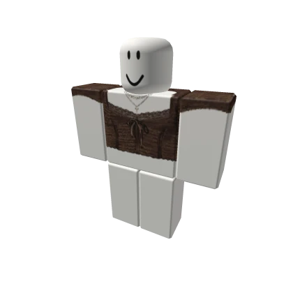 brown lace babydoll ribbon fall coquette doll top