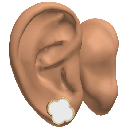 Ears w Gold Clover Earrings