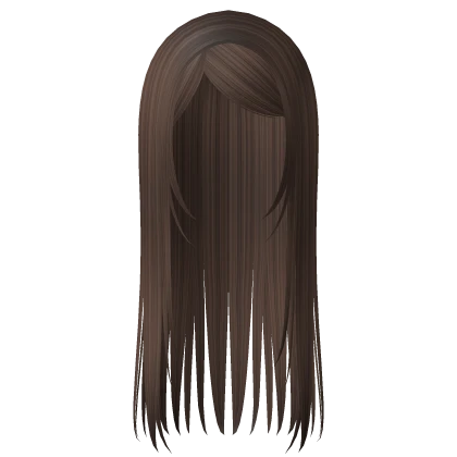 long straight emo y2k hair regular brown