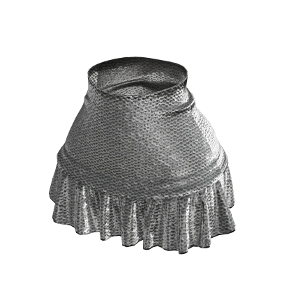 Sequin Flounce Miniskirt (Silver)