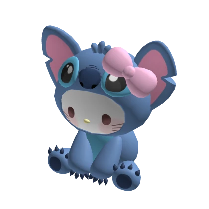 Holdable Stitch Hello Kitty alien 