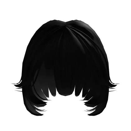 Short cute anime bob w/ wispy bangs black