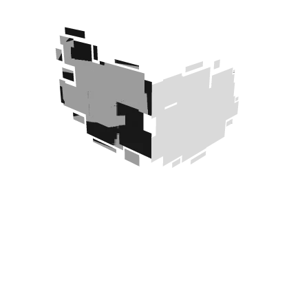 [ANIMATED] BLACK AND WHITE GLITCHED SHOULDER RIFT