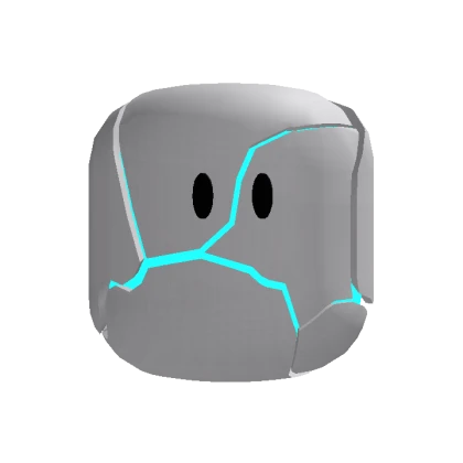 Animated Shattered Head {Blue}