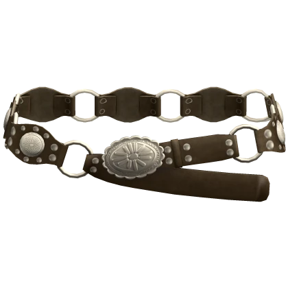 Brown / Silver Boho Buckle Belt 3.0