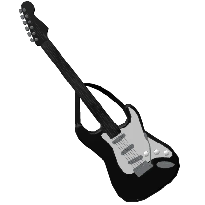 3.0 Back-Strapped Black Electric Guitar