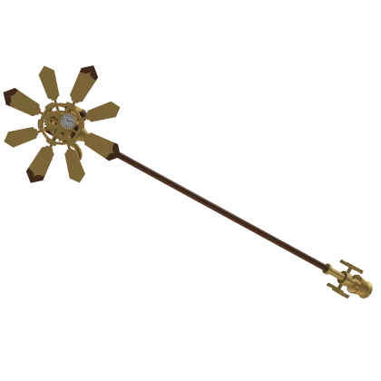 Steampunk Golden Sun Staff