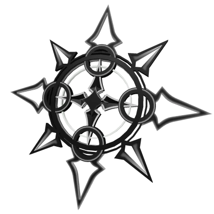 Spiral Star Halo Aura (Black White)