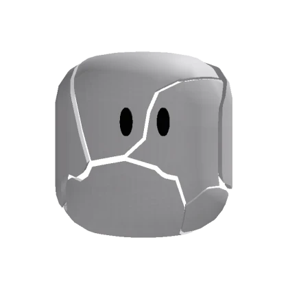 Animated Shattered Head {White}