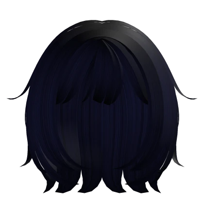 ♡ : dark blue wispy short fairy haircut