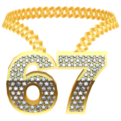 gold 67 chain necklace