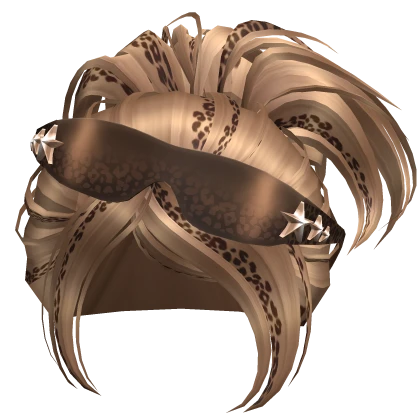 Honey Cheetah PopStar Ponytail W Star Y2k Glasses