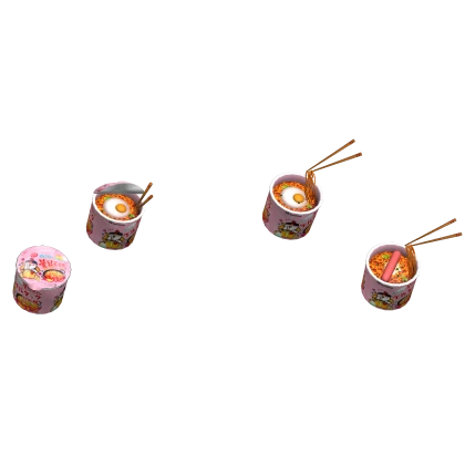 Korean Buldak Pink Ramen Shoulder Aura