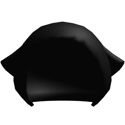 ♱ droopy cat ear hood in black