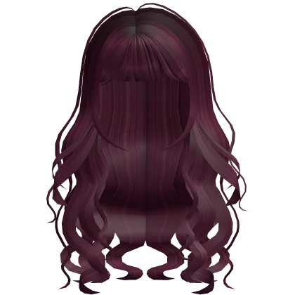 Soft Wavy Messy Kpop Hair in Cherry Red