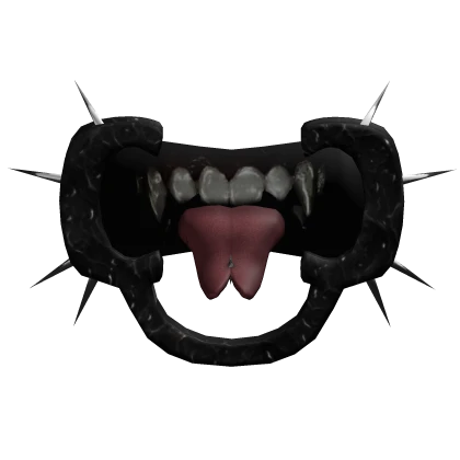 black emo cheek retractors w piercing tongue