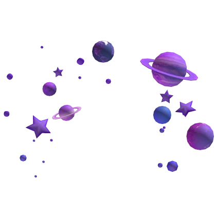 Space Aura Purple Planets Stars