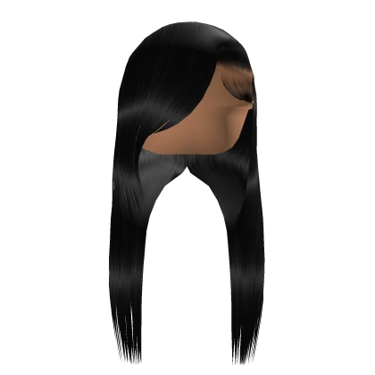 Layered Straight Side Part In Black
