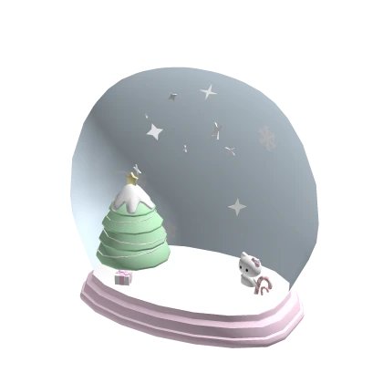 cute winter christmas snow globe 