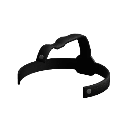 Black Leather Hockey Mask Strap